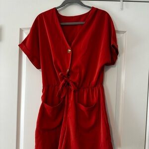 Orange Romper
